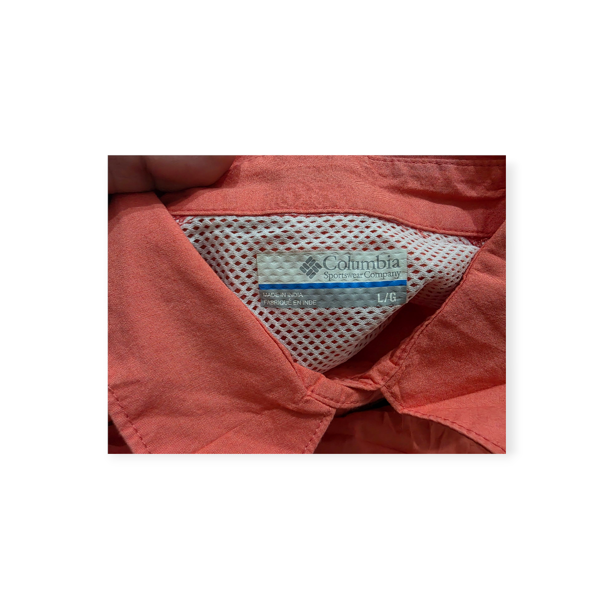 Camisa Columbia Naranja Manga Larga De Mujer Grande L