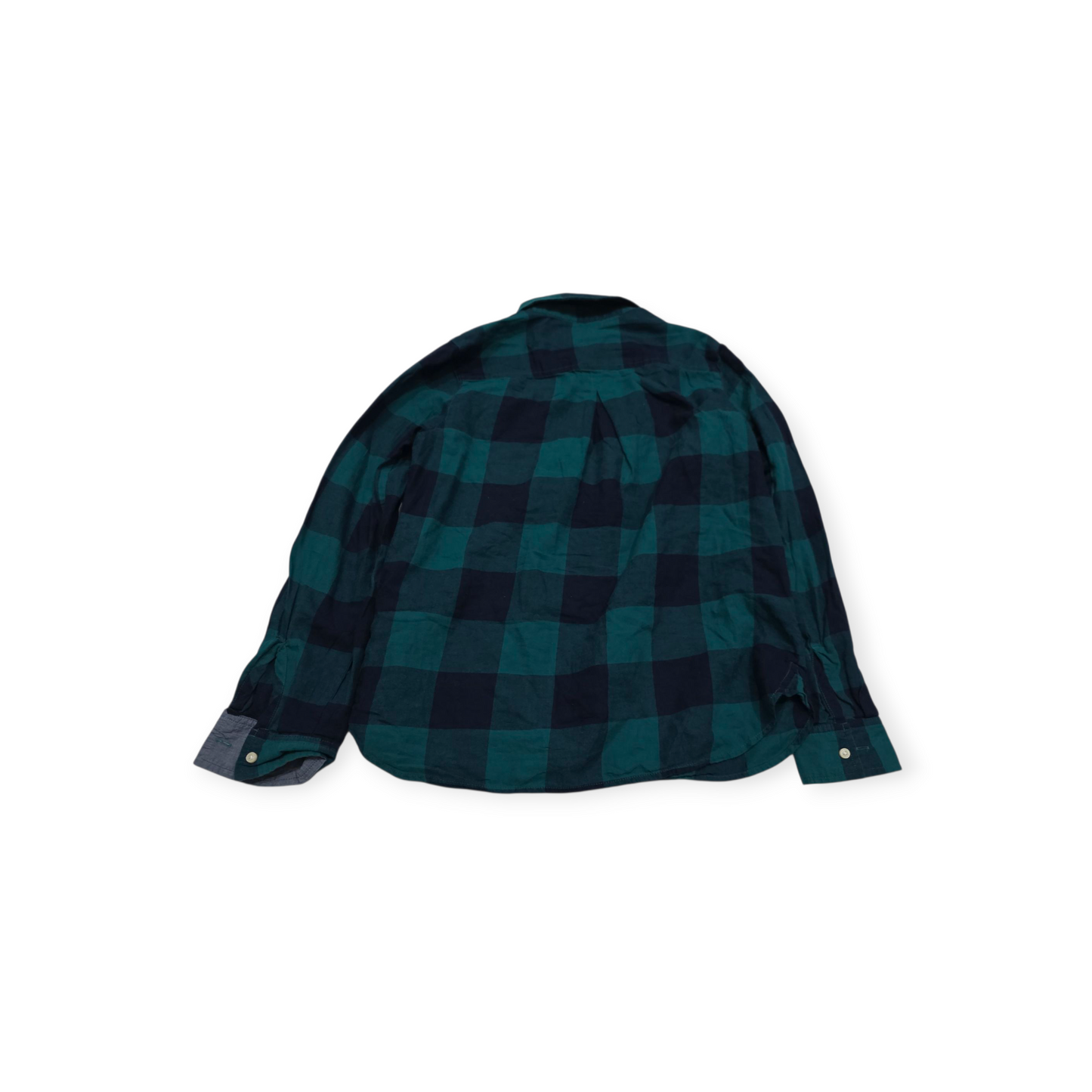 Blusa Tommy Hilfiger Mujer Mediana M Azul/verde A Cuadros