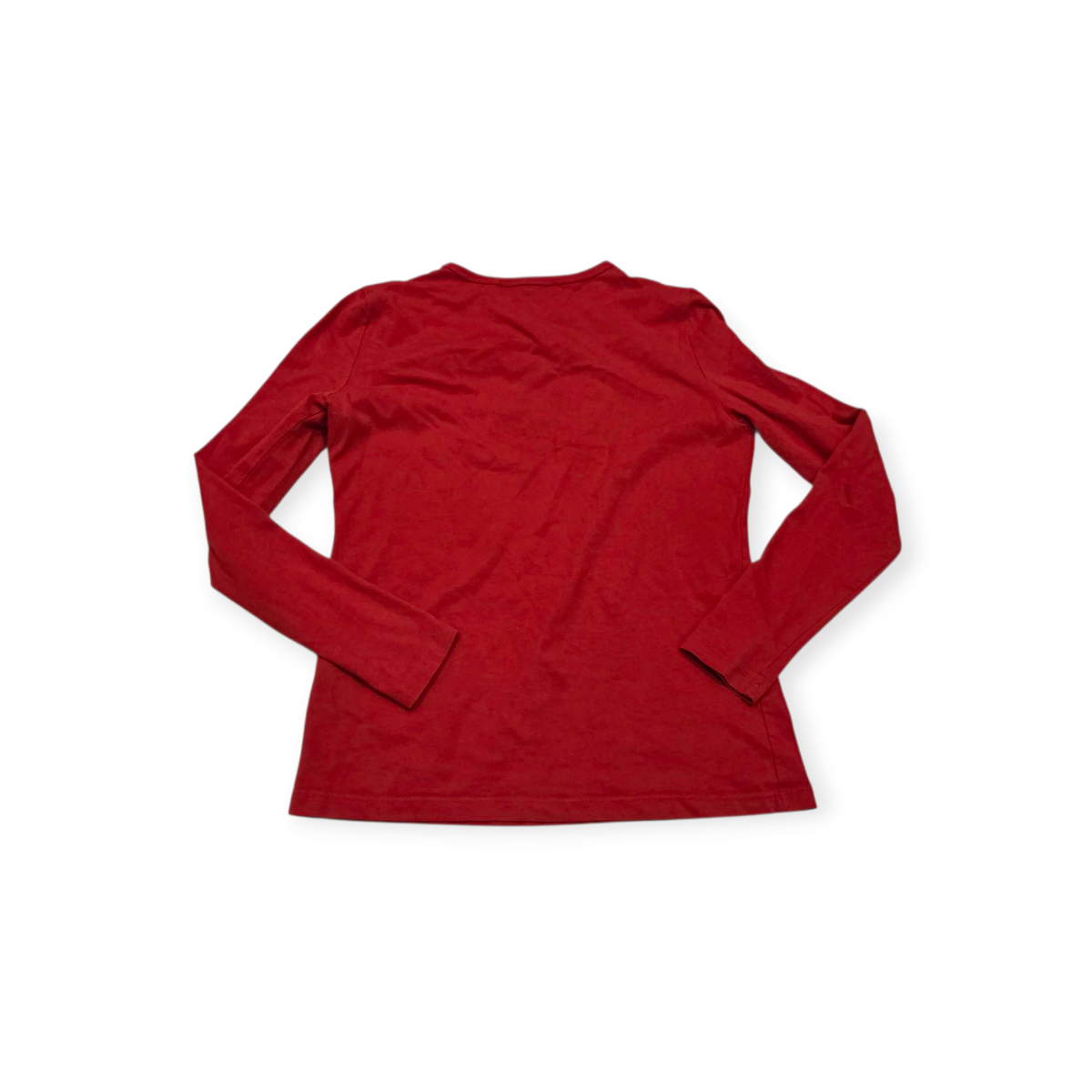 Playera Ralph Lauren Manga Larga Roja Extra Chica Petite