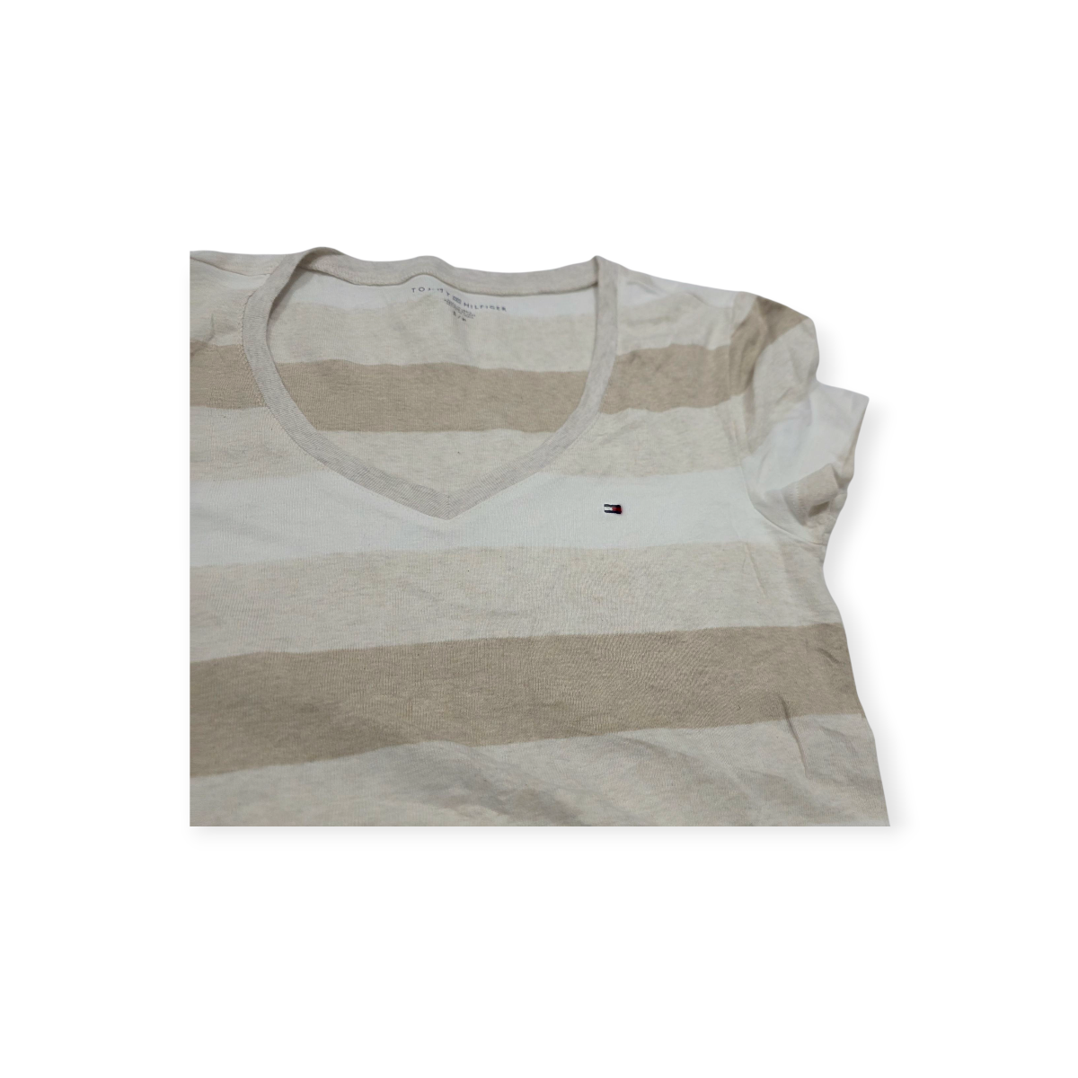 Playera Tommy Hilfiger Chico S Cafe Con Crema
