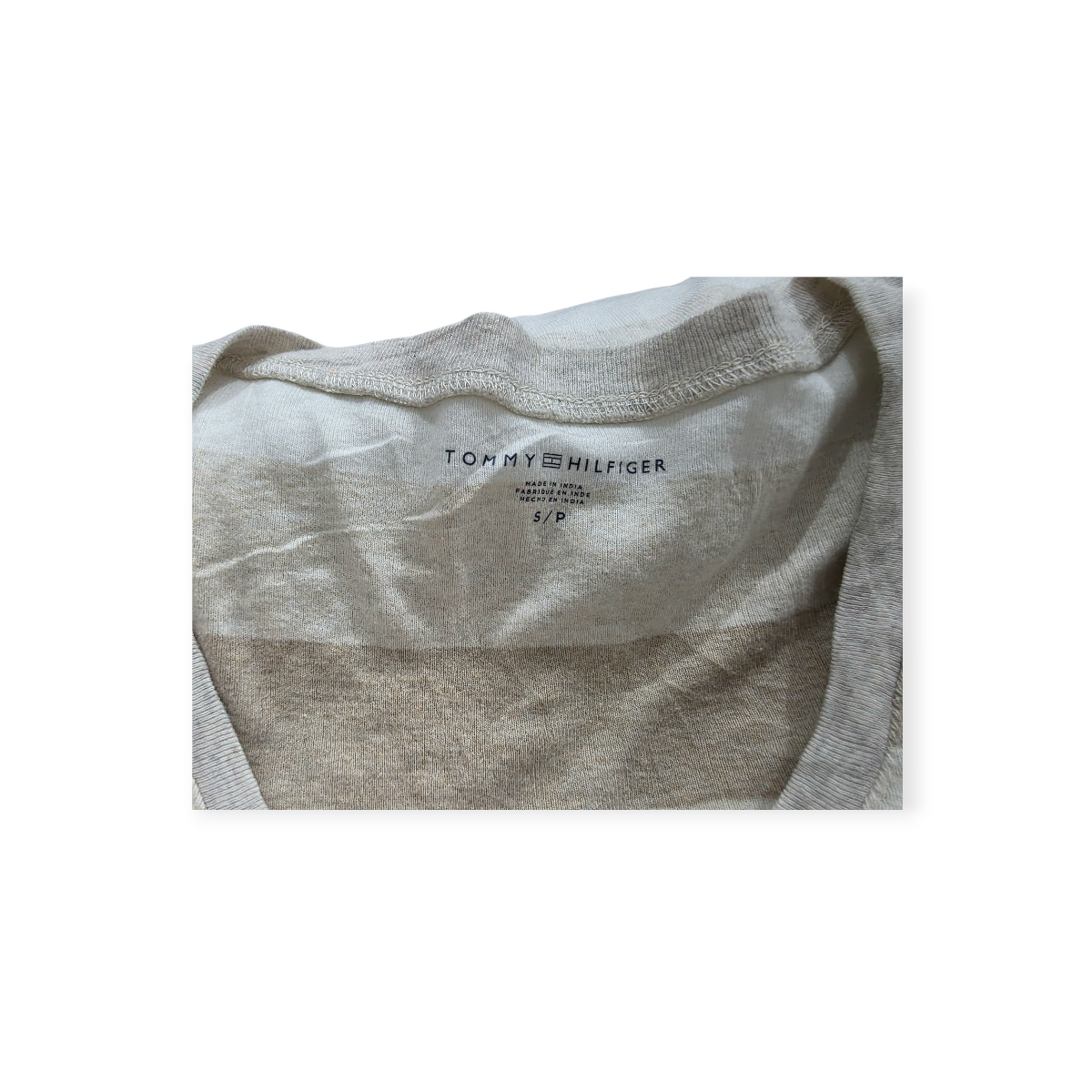 Playera Tommy Hilfiger Chico S Cafe Con Crema