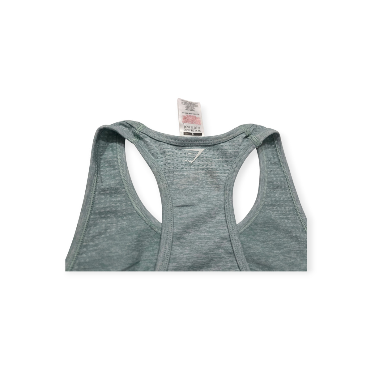 Playera Gymshark Chico S Sin Mangas Azul Acero De Mujer