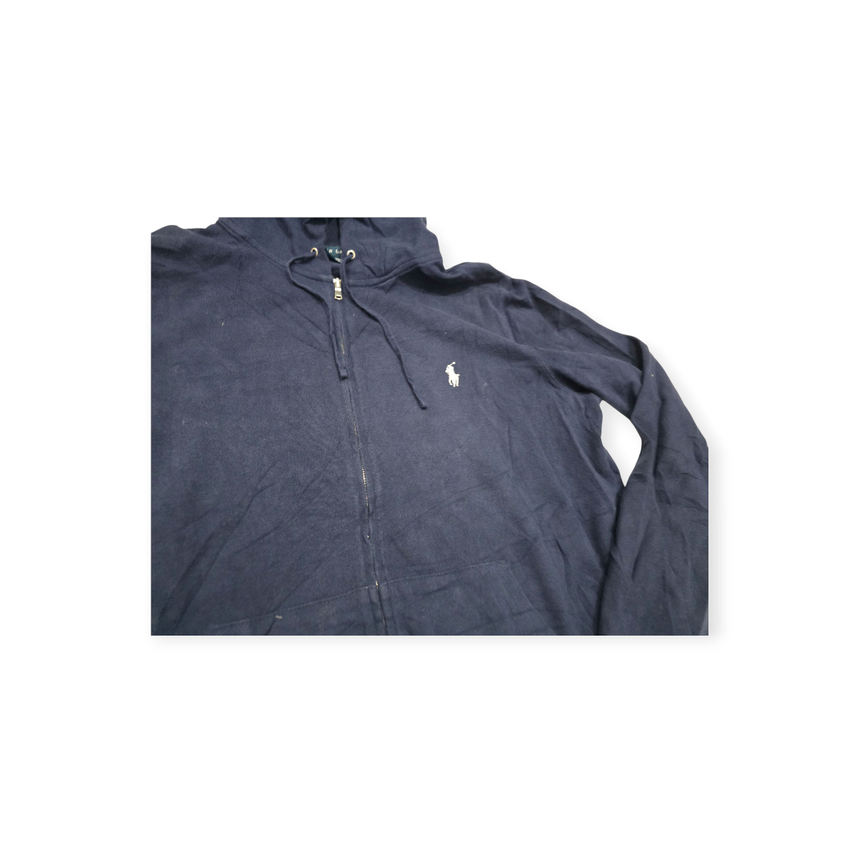 Sudadera Ralph Lauren Xgrande Xl Azul Marino Pony Blanco