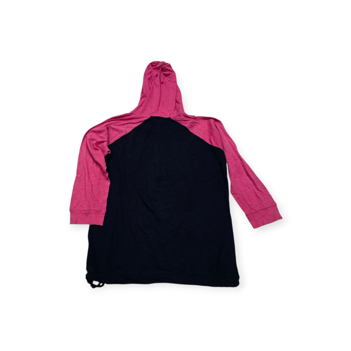 Playera Con Gorro Ralph Lauren Xl Rosa Con Azul Manga 3/4