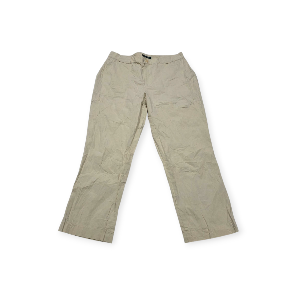 Pantalon De Vestir Ralph Lauren Talla 12 Color Crema