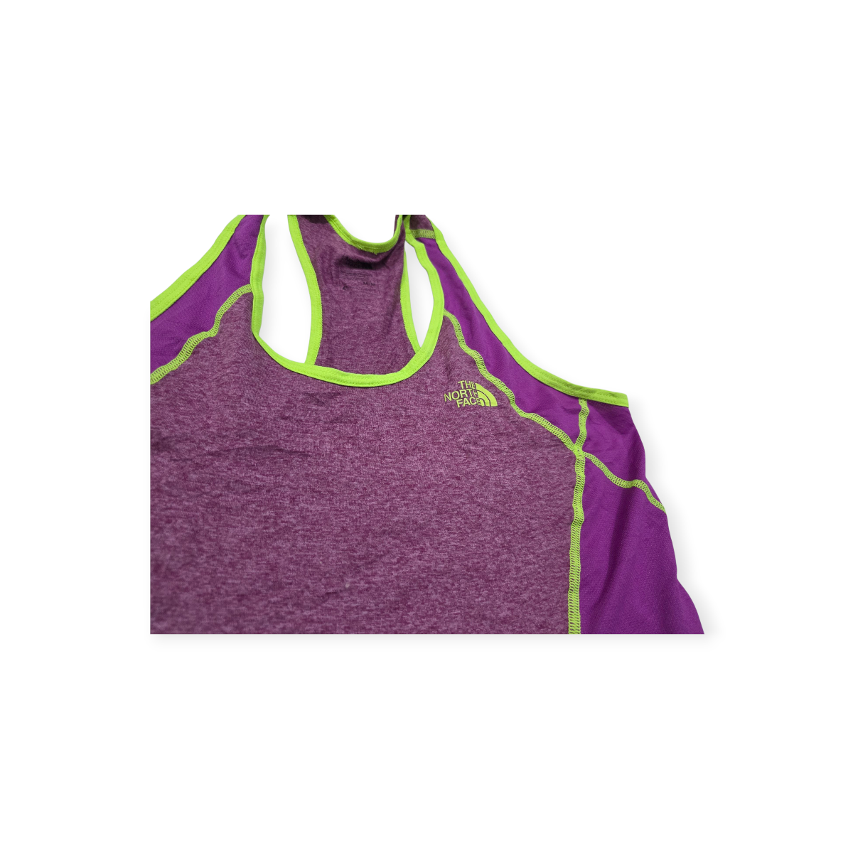 Playera Sin Mangas The North Face Mediana M Morada Con Verde