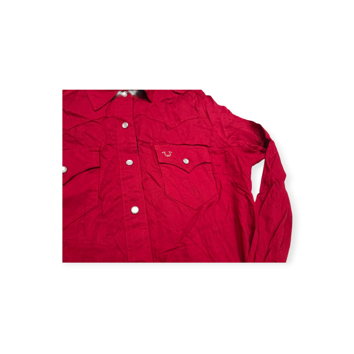 Camisa True Religion Grande L Color Rojo De Mujer