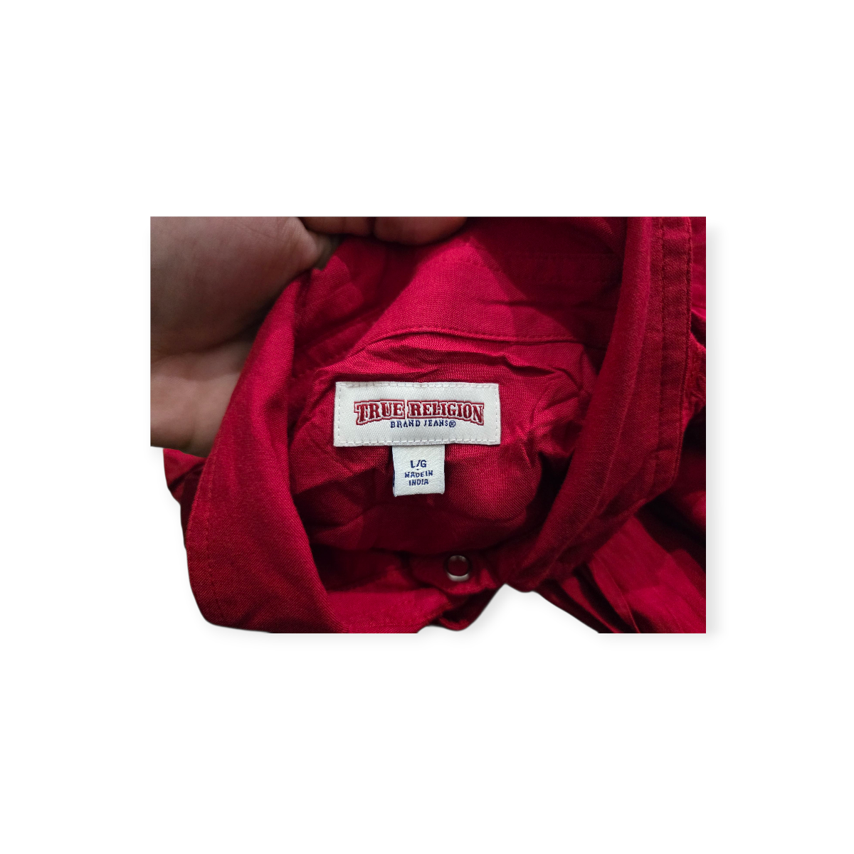 Camisa True Religion Grande L Color Rojo De Mujer