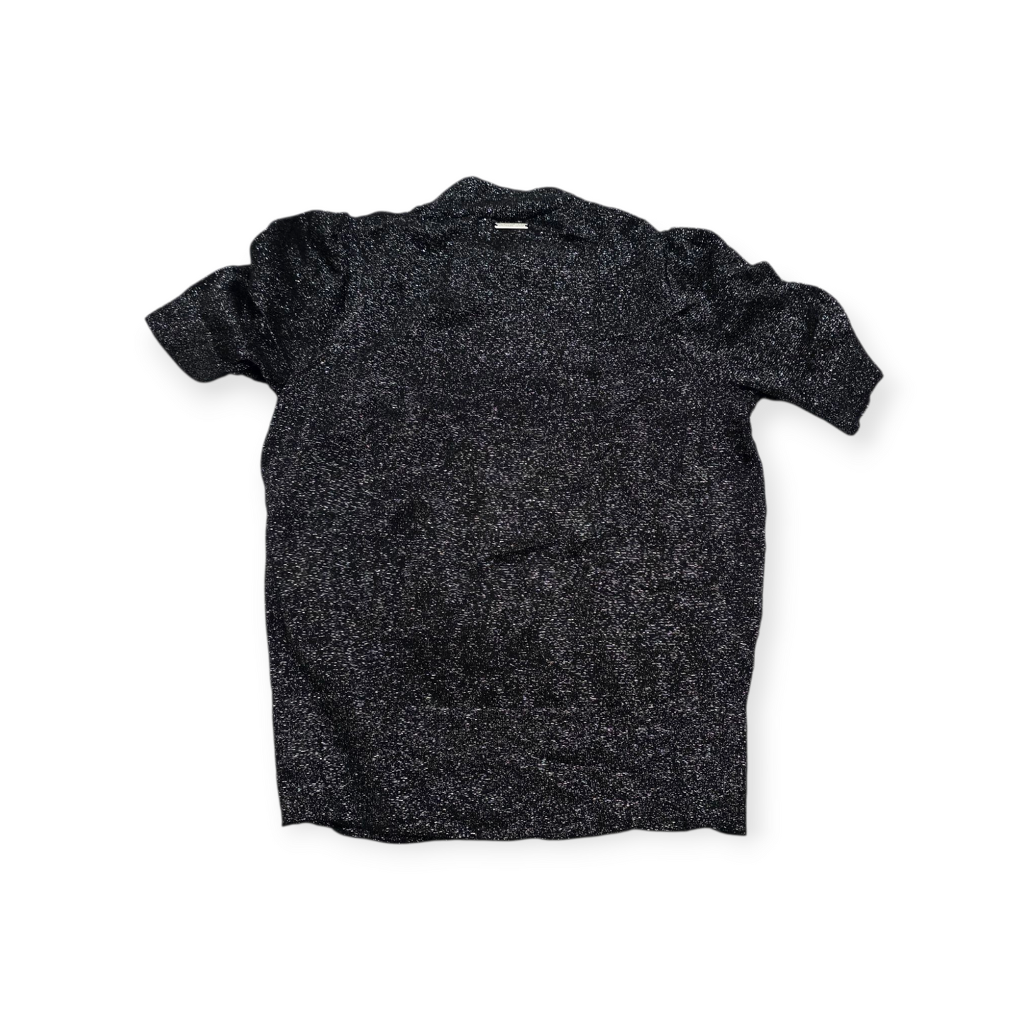 Blusa Michael Kors Plateada Brillosas Mediana M Manga Corta