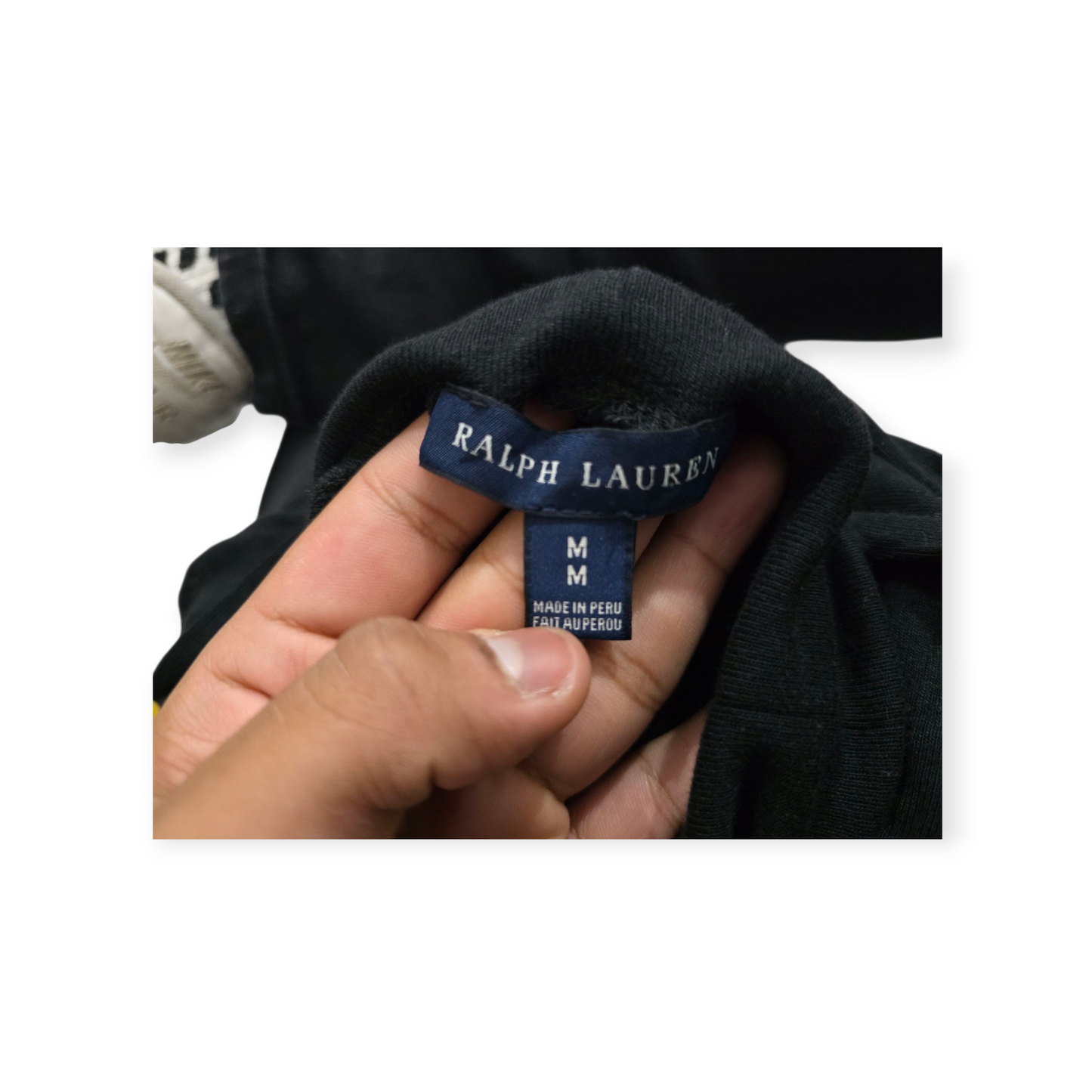 Playera Ralph Lauren Turtle Neck Mediana M Negra
