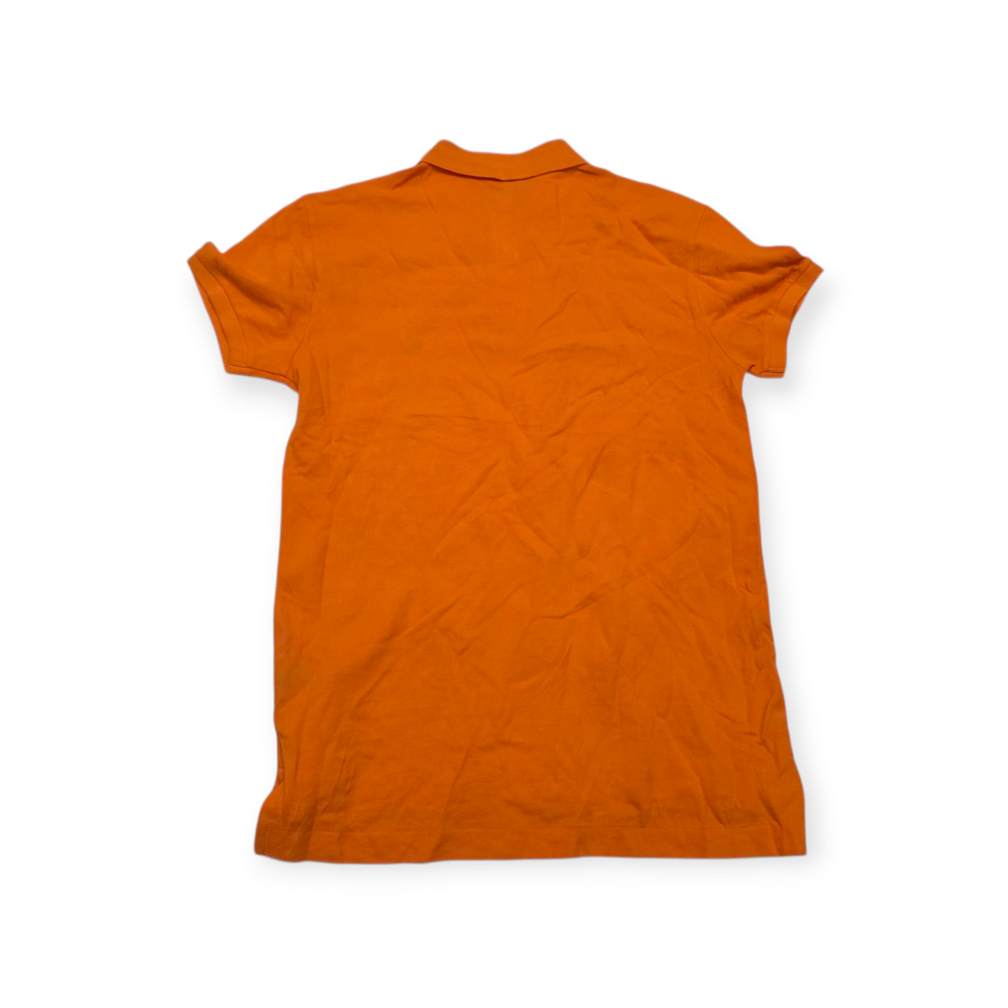 Playera Ralph Lauren Classic Fit Chico S Naranja Pony Azul
