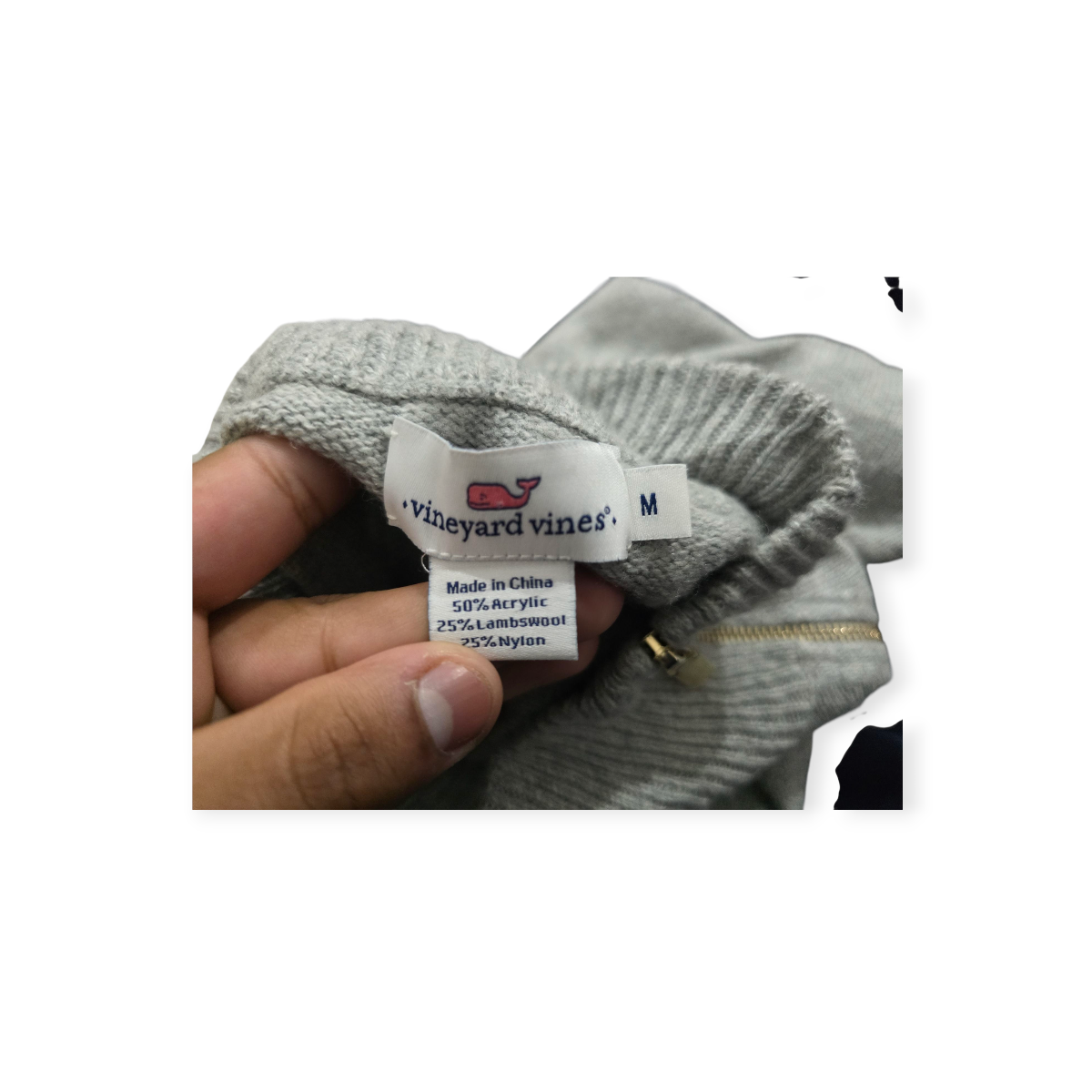 Sueter Vineyard Vines De Lana Color Gris Claro De Mujer