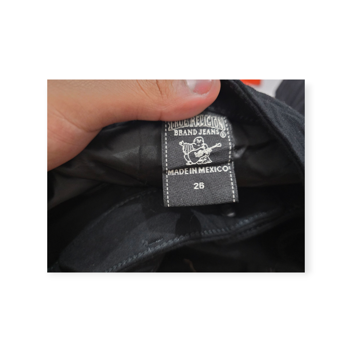 Pantalon True Religion Negro Con Cierres Talla 26 De Mujer