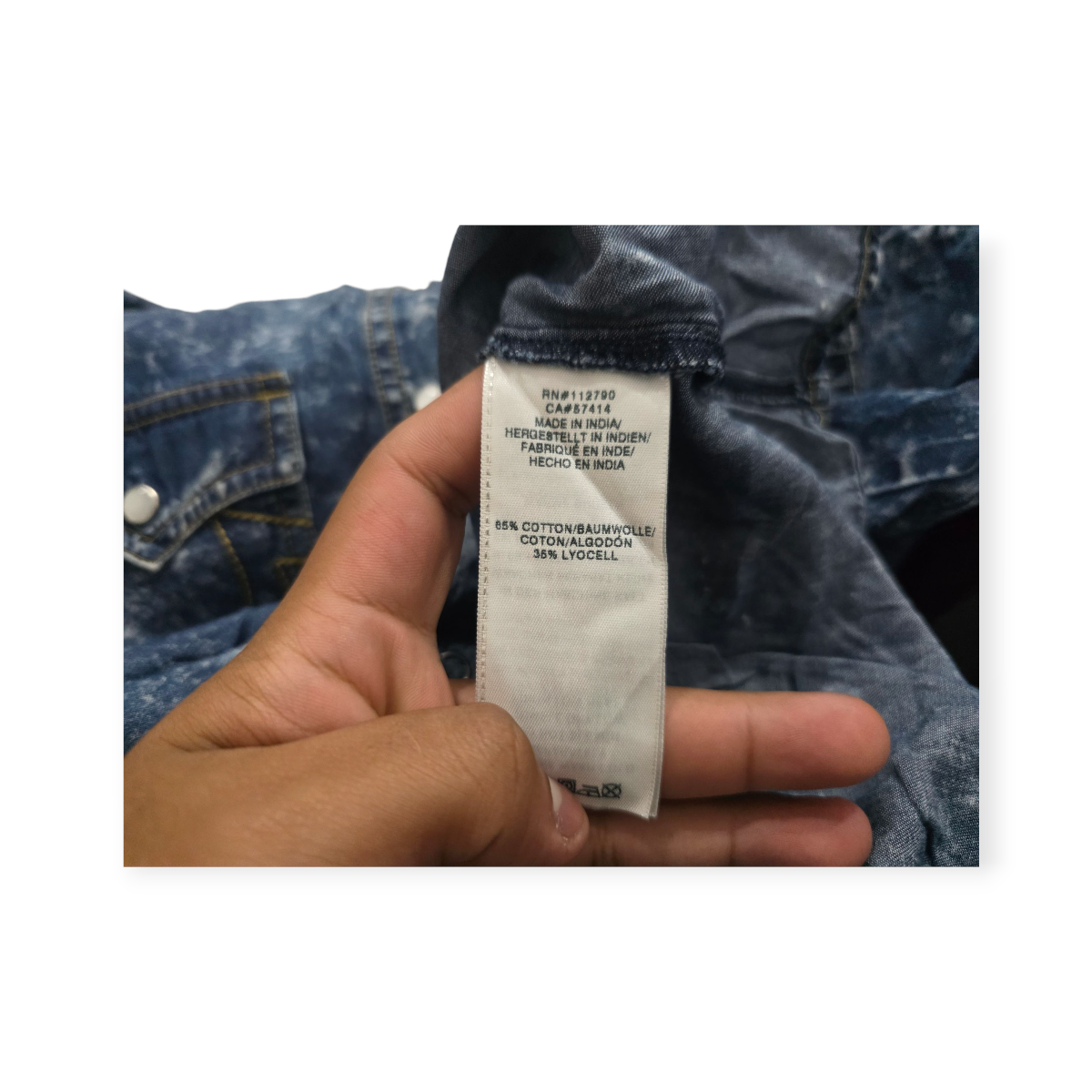 Camisa True Religion De Mezclilla Chico S Azul