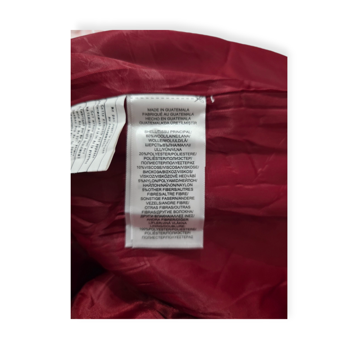 Abrigo Ralph Lauren De Mujer Talla 16 Color Rojo De Lana