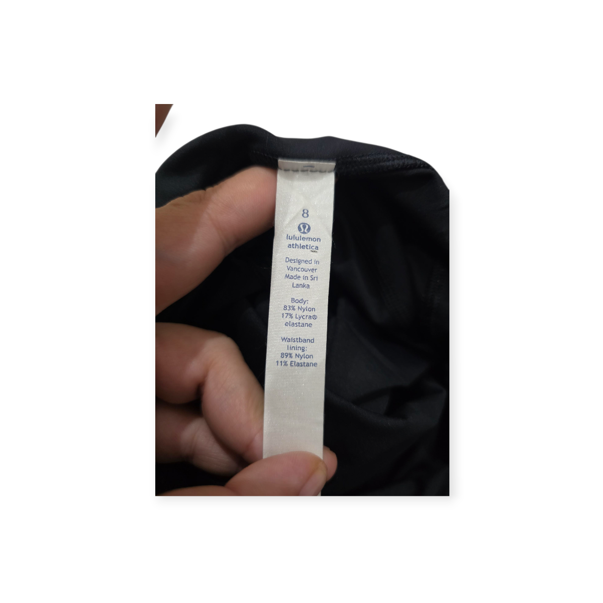 Leggings Originales Lululemonathletica Negro, Diseño Clásico