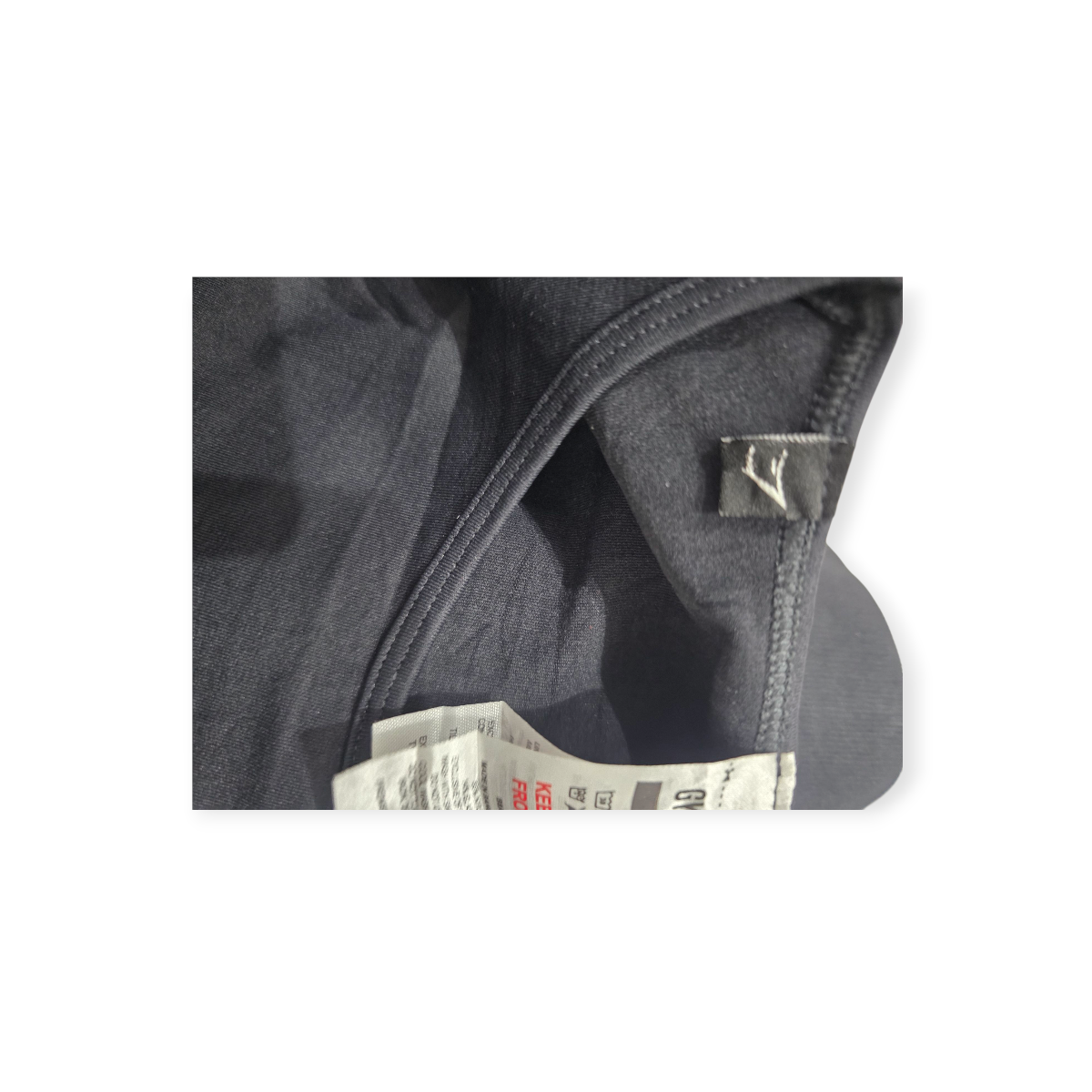 Playera Crop Top Gymshark Chico S Manga 3/4 Color Negro