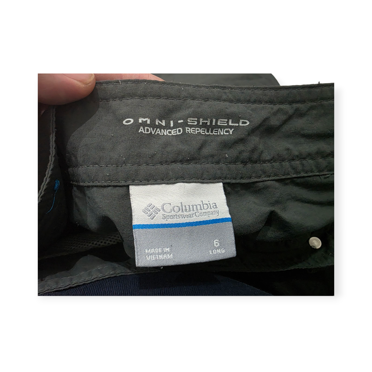 Pantalon Columbia Talla 6 Longadvaced Repellency Color Gris