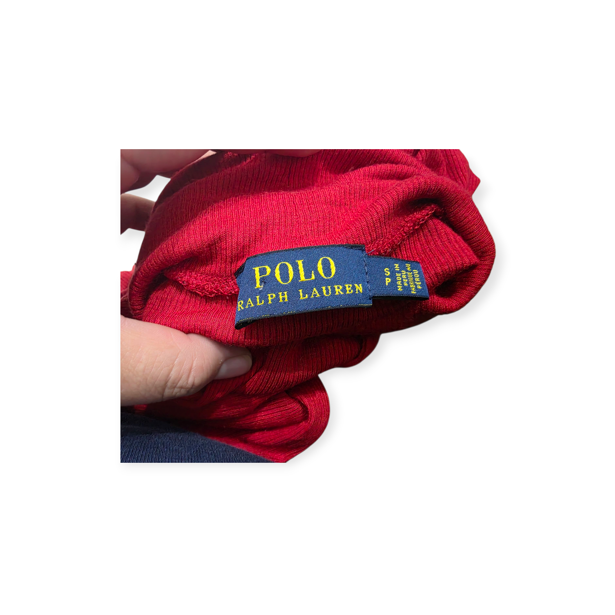 Playera Turtle Neck Ralph Lauren Chico S Rojo De Mujer