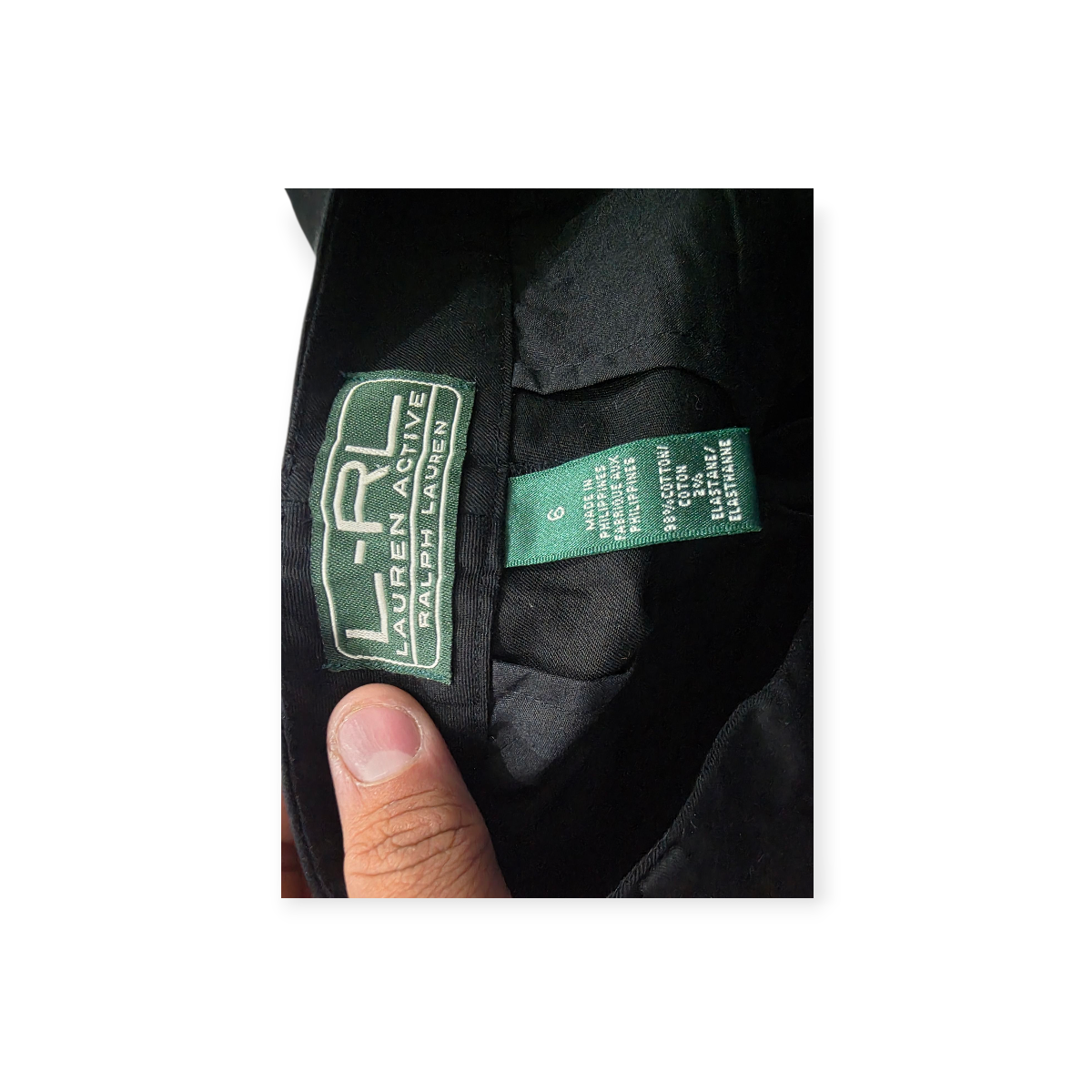 Bermuda Ralph Lauren Active Talla 6 Color Negro