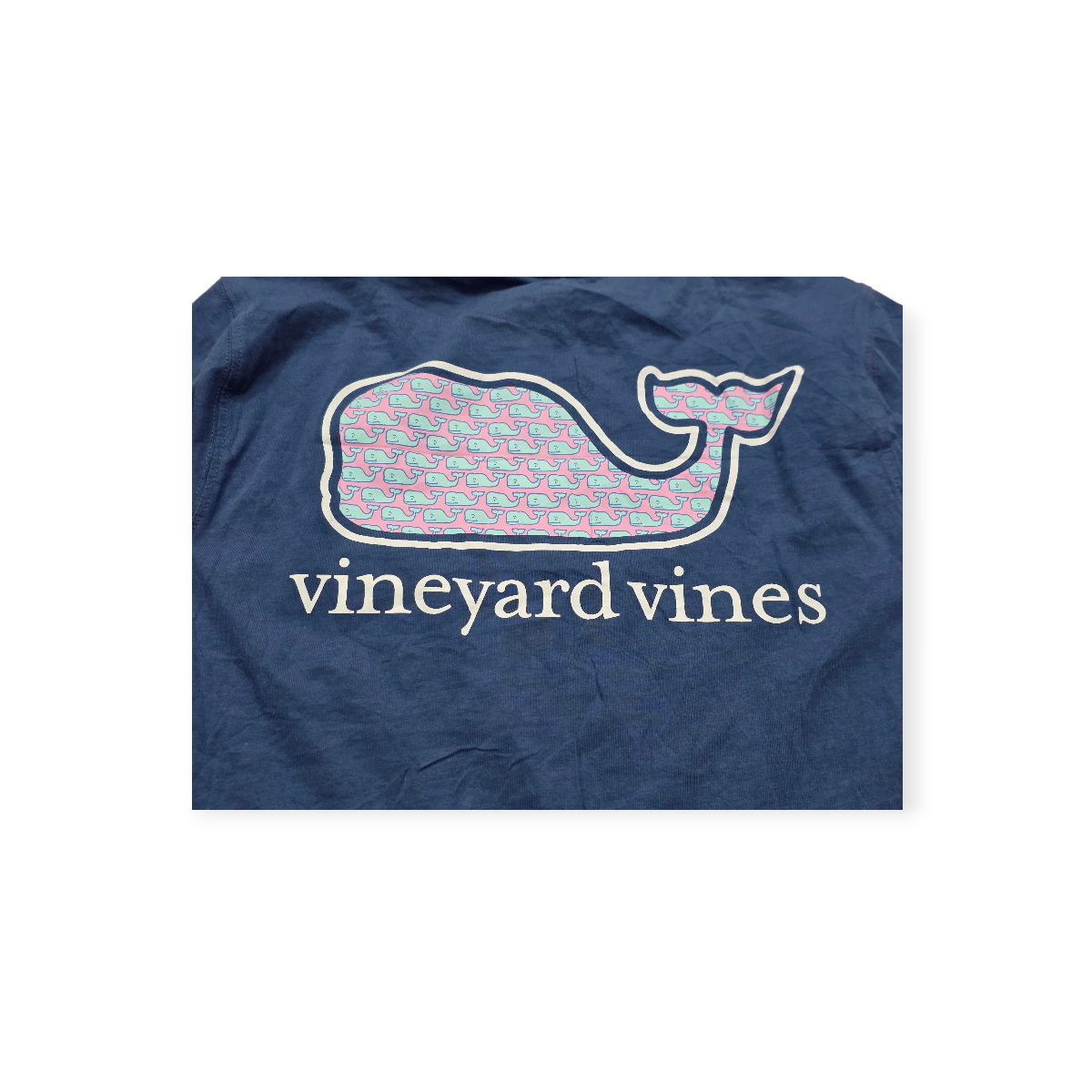 Playera Vineyard Vines Chicos Azul Acero D Mujer Manga Corta