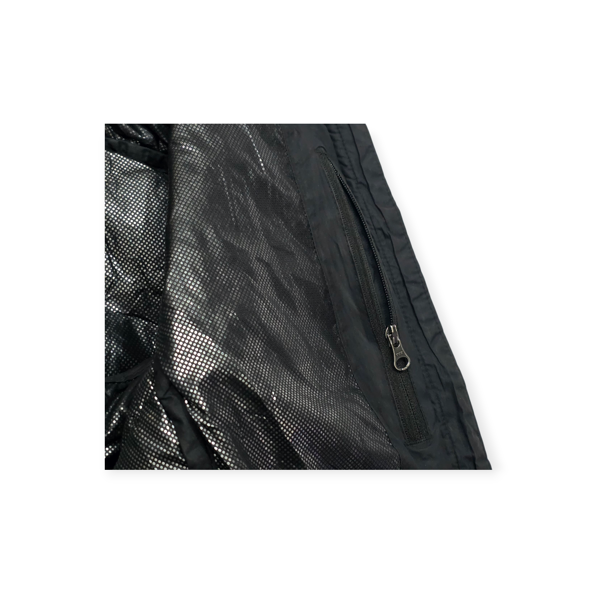 Columbia Omni-heat Chamarra Acolchada Negra Capucha Talla S