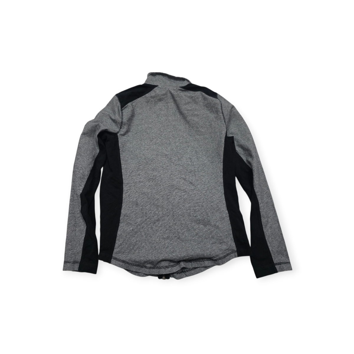 Sudadera Ligera Cierre Completo Ralph Lauren Gris Con Negro