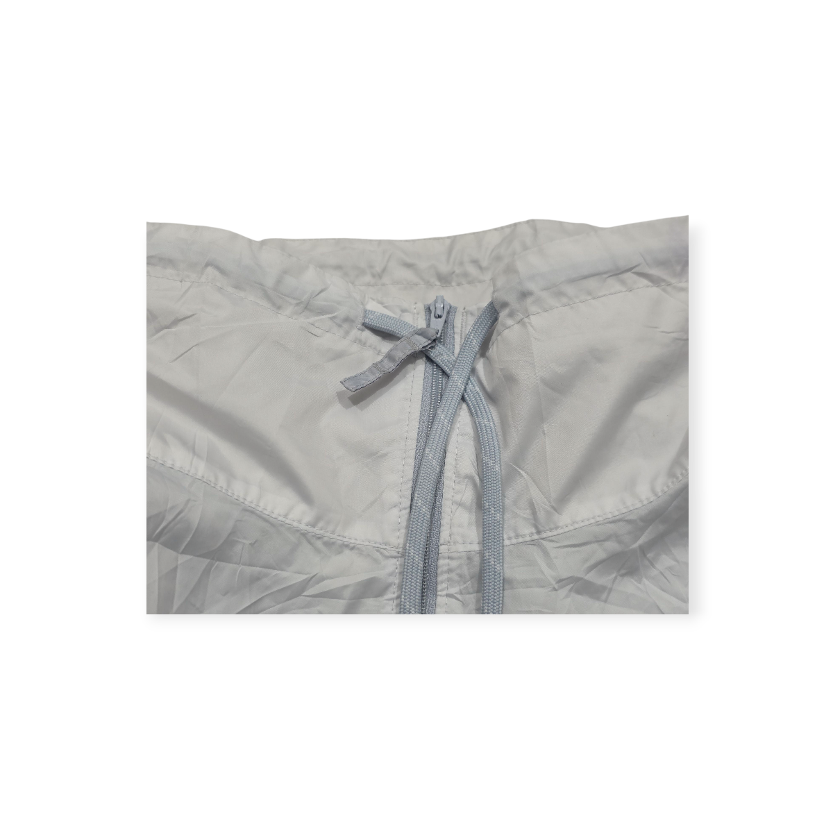 Rompevientos Columbia De Mujer Grande L .gris Con Blanco