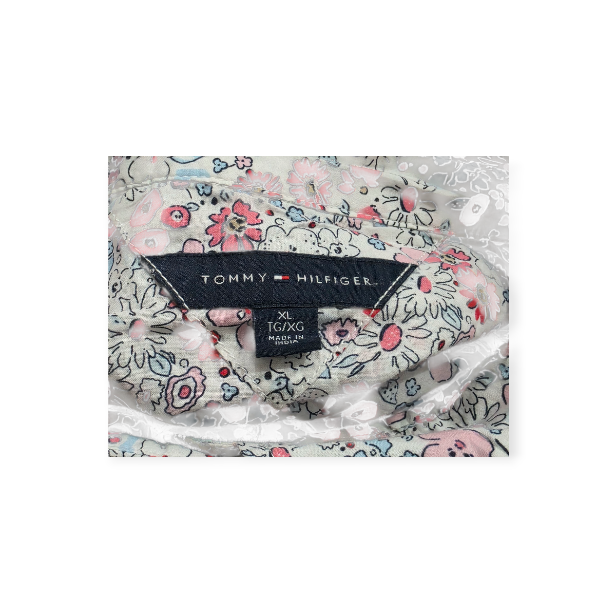 Camisa Tommy Hilfiger Xgrande Manga Corta Floreada De Mujer