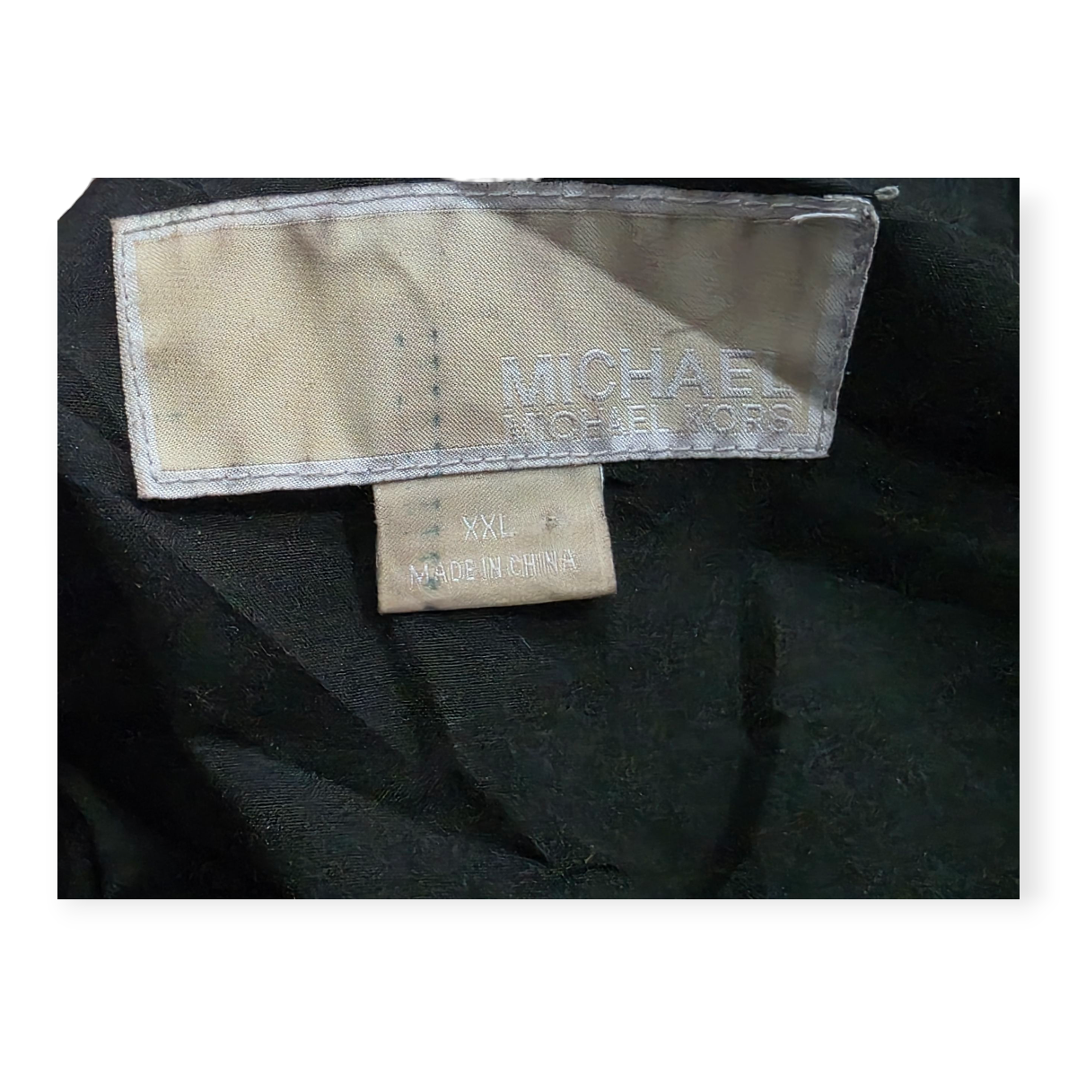 Chamarra Gorro Cazadora Michael Kors Negro Detalles Dorados