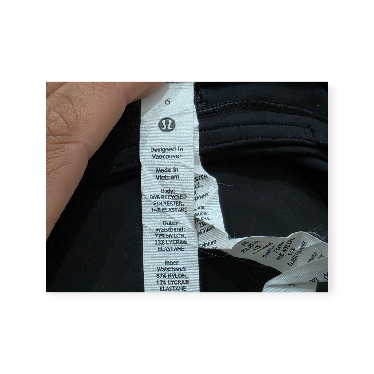 Short Lululemon Negro Talla 6