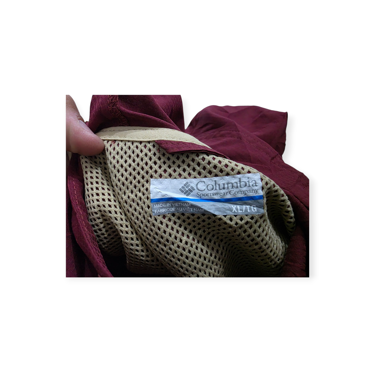 Sudadera Columbia Pfg Tamiami Hoodie Mujer Vino Upf 40