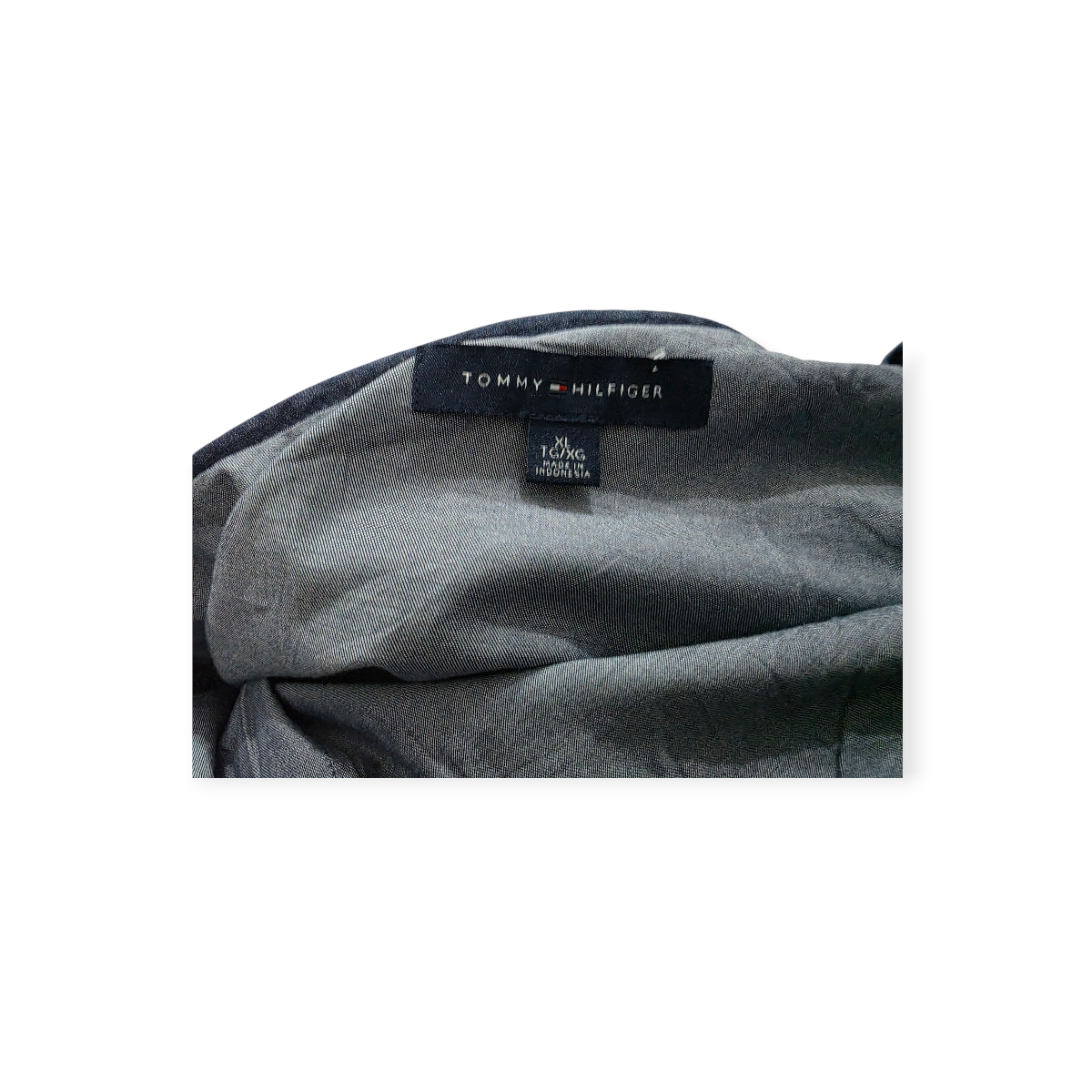 Blusa Tommy Hilfiger Xg Escote Medio Strapple Azul Acero