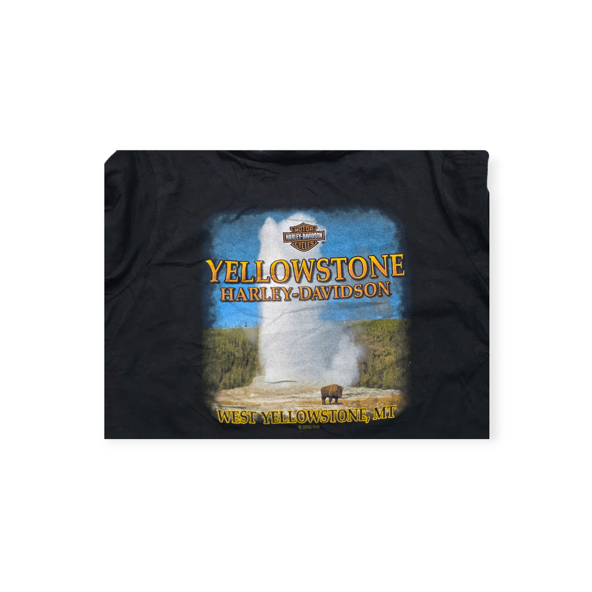 Playera Harley Davidson Chico S Negra De Mujer Yellowstone