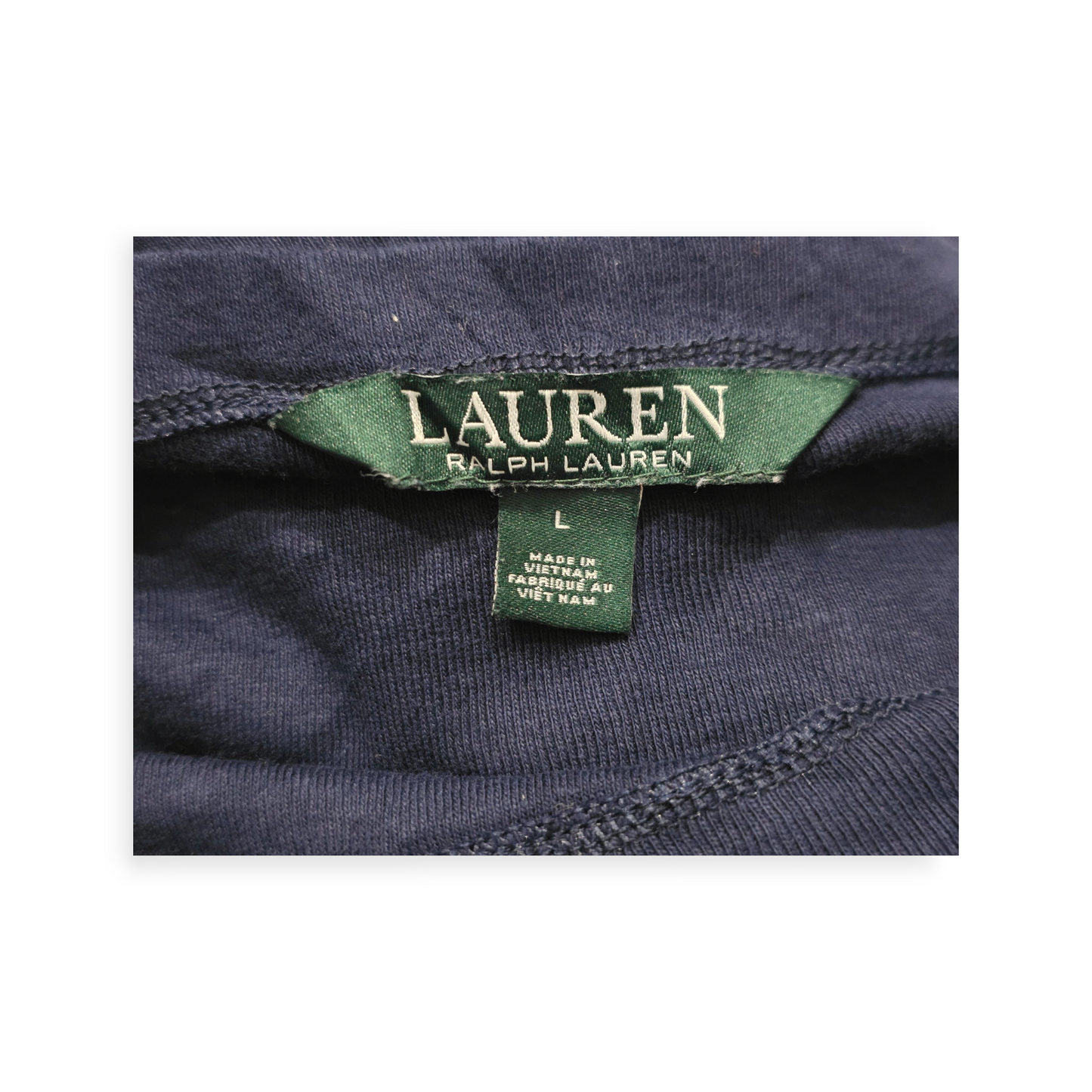 Blusa Ralph Lauren Manga Corta L Azul Marino Con Cierres