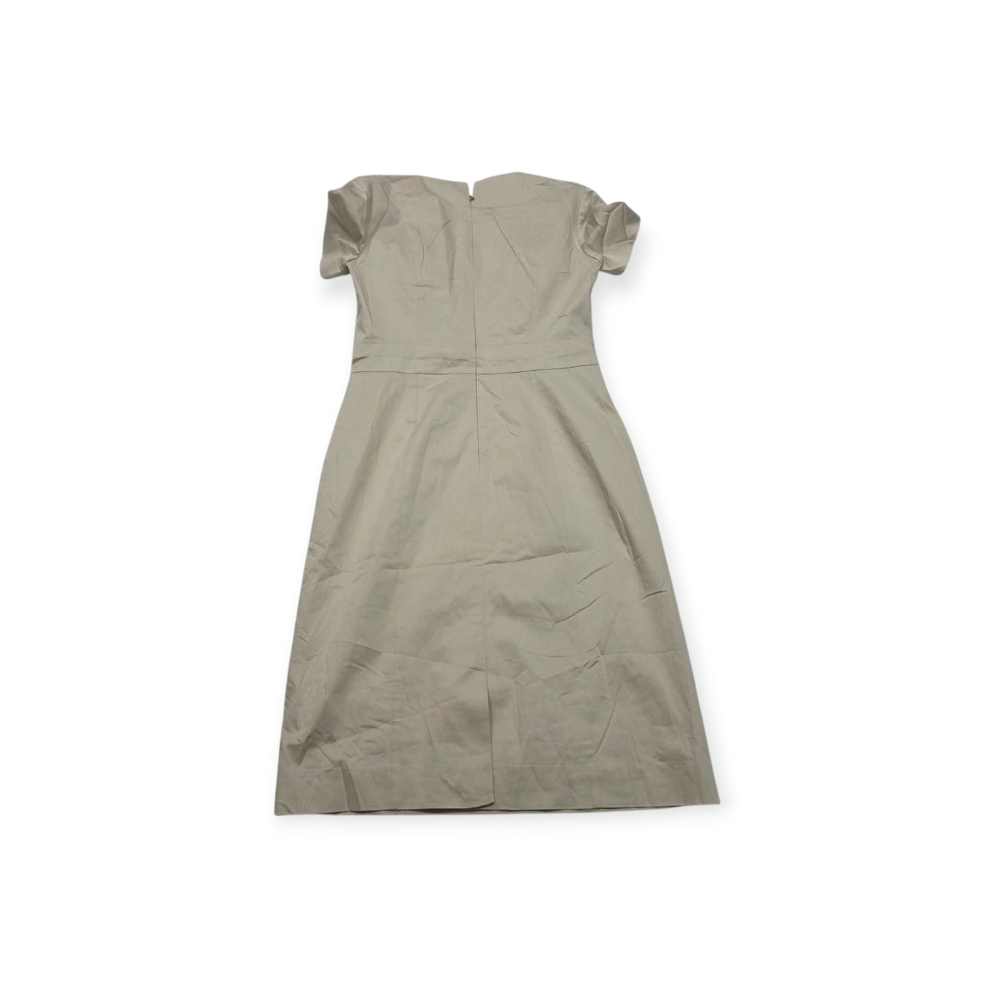 Vestido Hugo Boss Cafe Claro Talla 2 Manga Corta