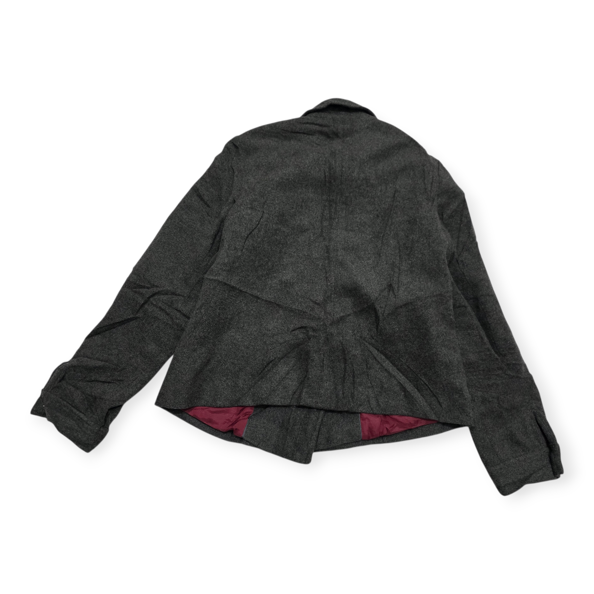 Abrigo Corto Tommy Hilfiger Lana Cashmere Gris Oscuro Mujer