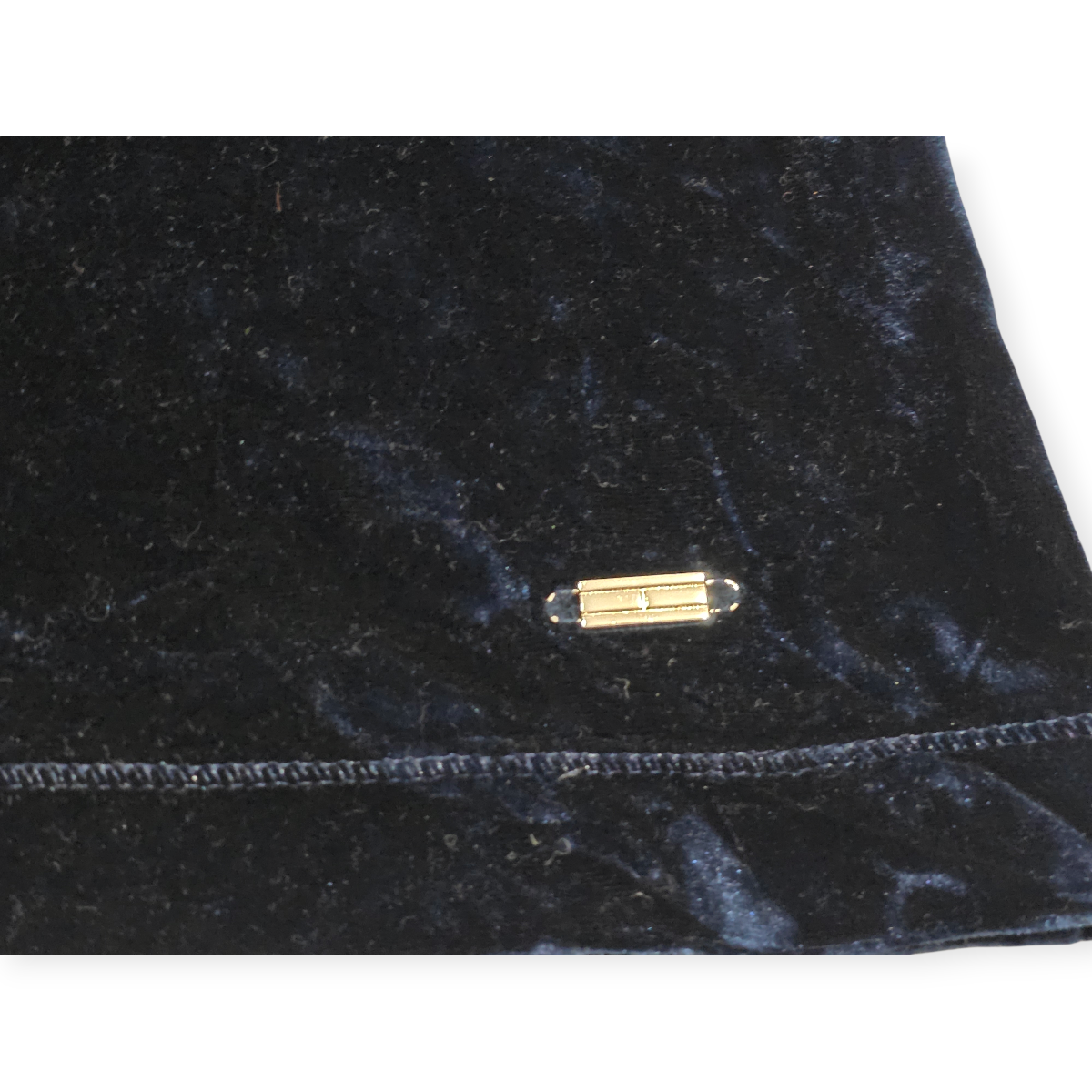 Blusa De Terciopelo Tommy Hilfiger De Mujer Azul Sin Mangas