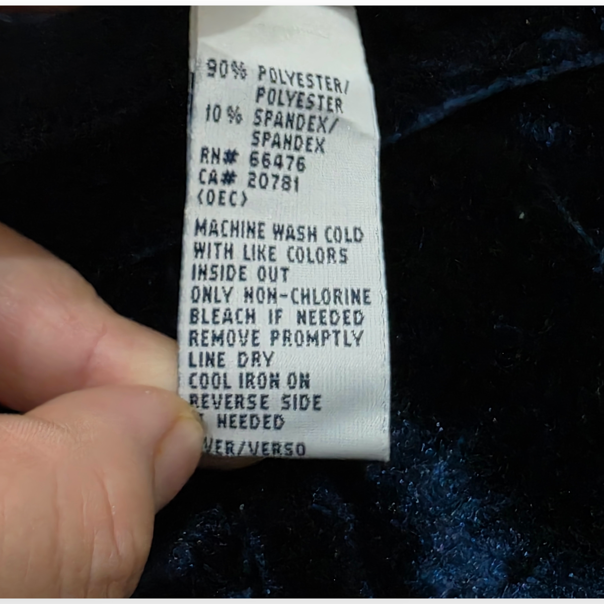 Blusa De Terciopelo Tommy Hilfiger De Mujer Azul Sin Mangas