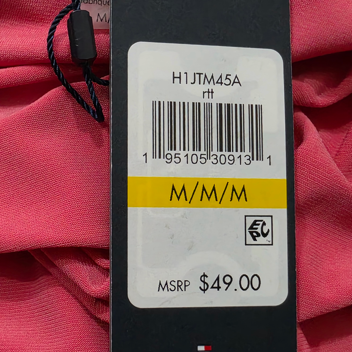 Blusa Tommy Hilfiger De Mujer Mediana Rosa Oscuro Sin Mangas