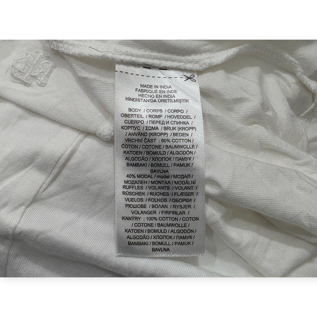 Blusa Ralph Lauren De Mujer Sin Mangas L Blanco Con Olanes