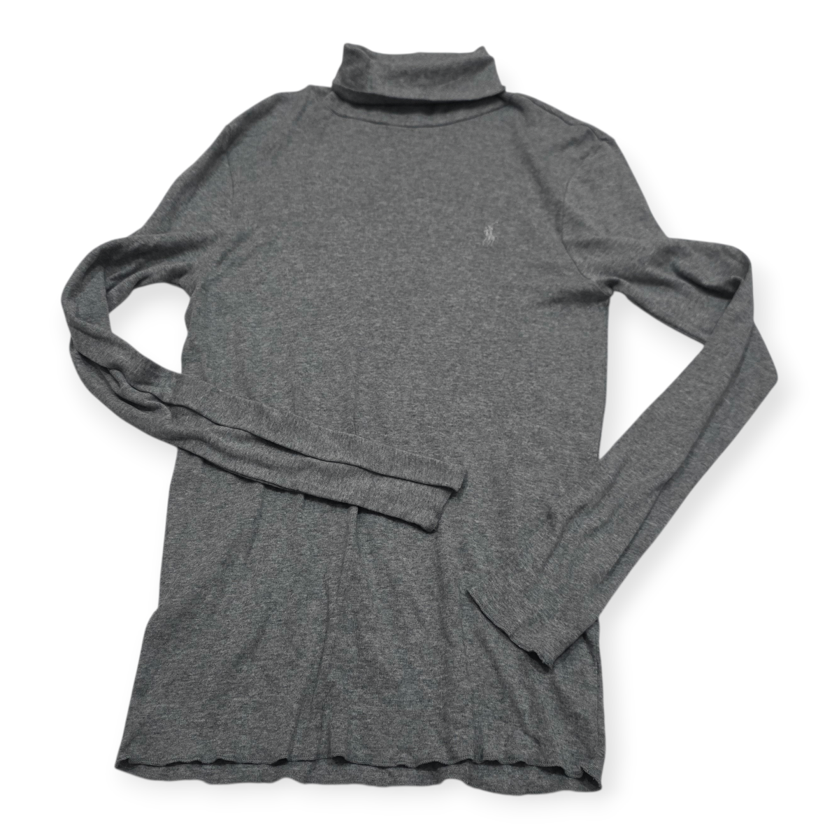 Blusa Ralph Lauren Turtle Neck De Mujer Xl Color Gris