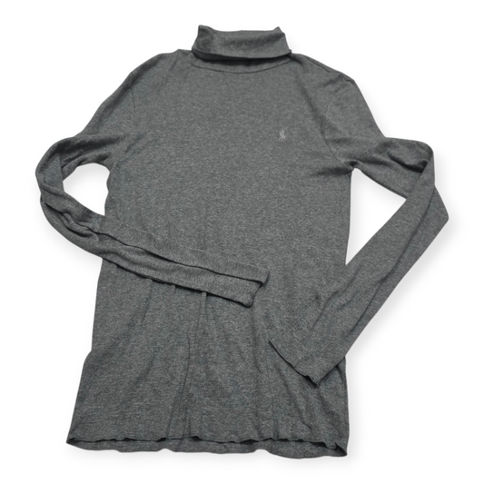 Blusa Ralph Lauren Turtle Neck De Mujer Xl Color Gris