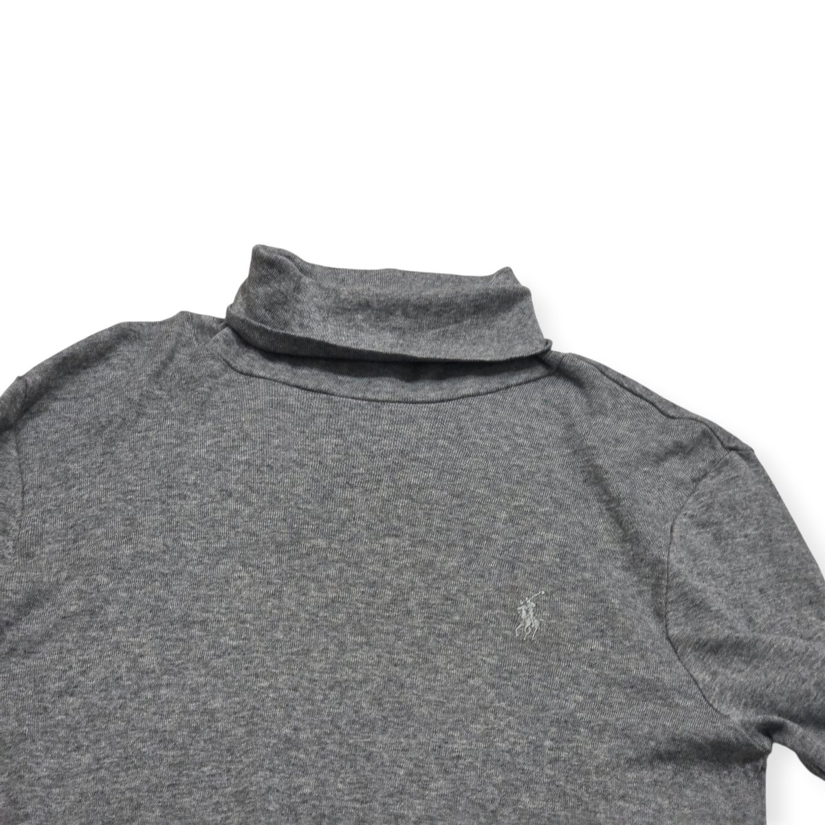 Blusa Ralph Lauren Turtle Neck De Mujer Xl Color Gris