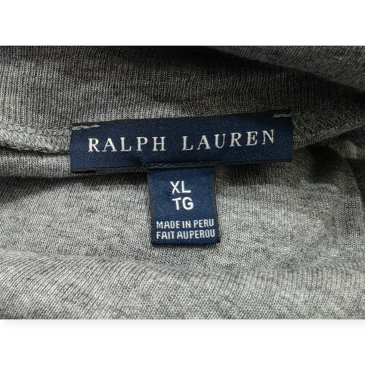 Blusa Ralph Lauren Turtle Neck De Mujer Xl Color Gris