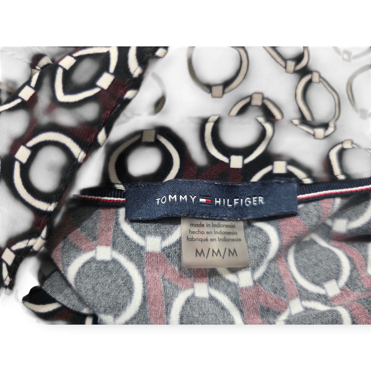 Blusa Tommy Hilfiger Sin Mangas Mediana M Negra Con Circulo