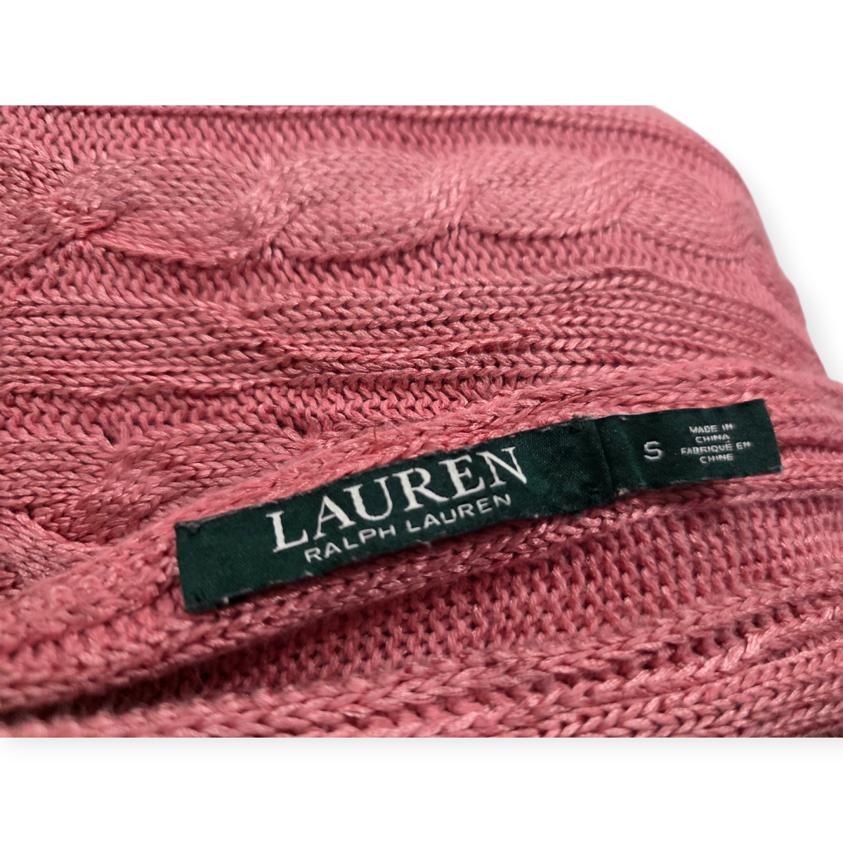 Sueter Ralph Lauren De Mujer Chico S Color Rosa De Viscose (Usado)