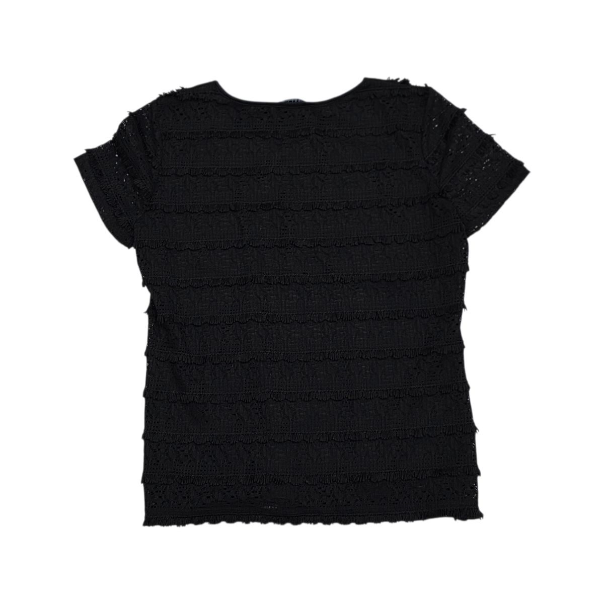 Blusa Karl Lagerfeld Grande L Manga Corta Color Negro