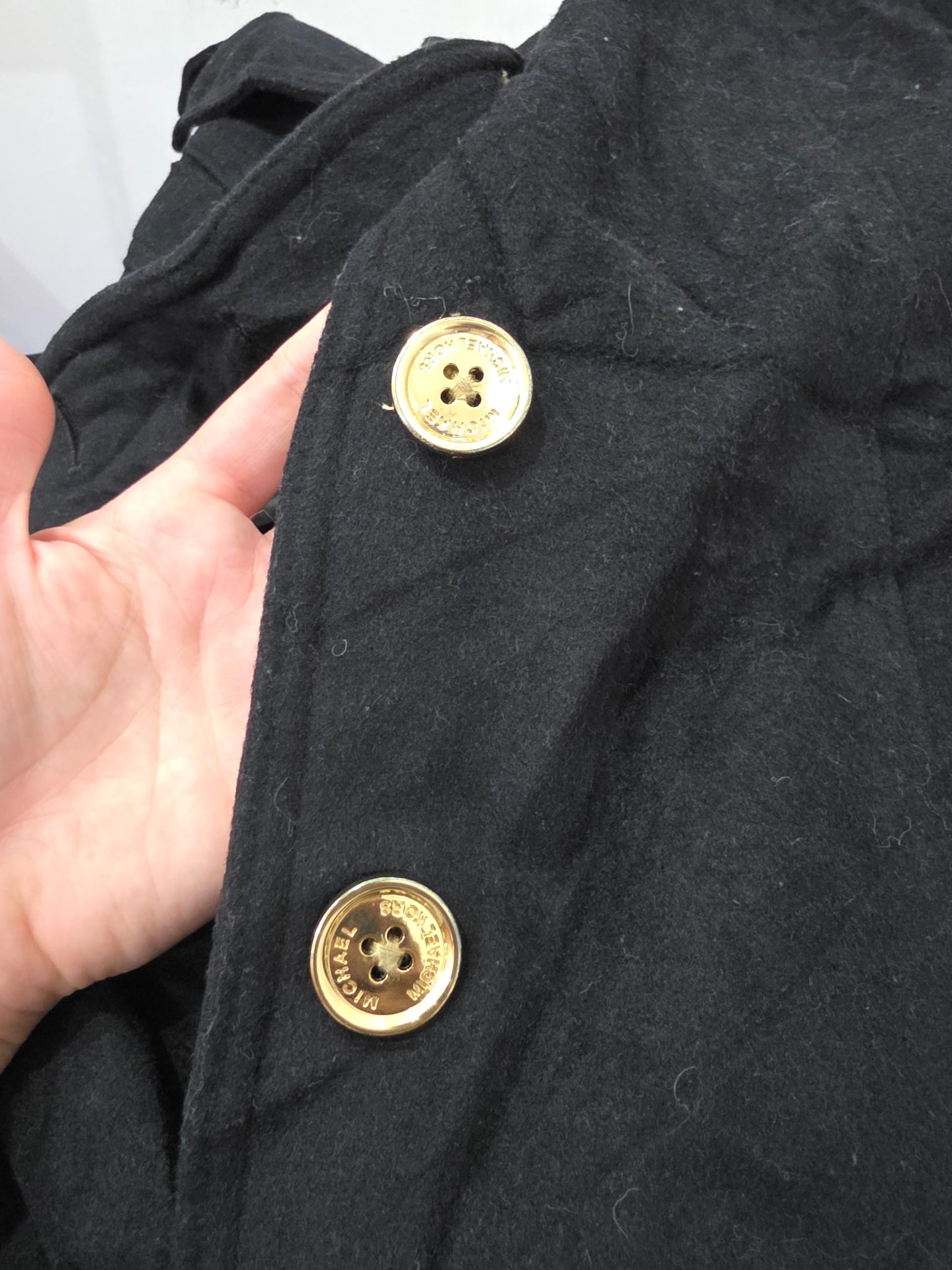 Abrigo Con Gorro Michael Kors De Mujer Xgrande Xl Negra