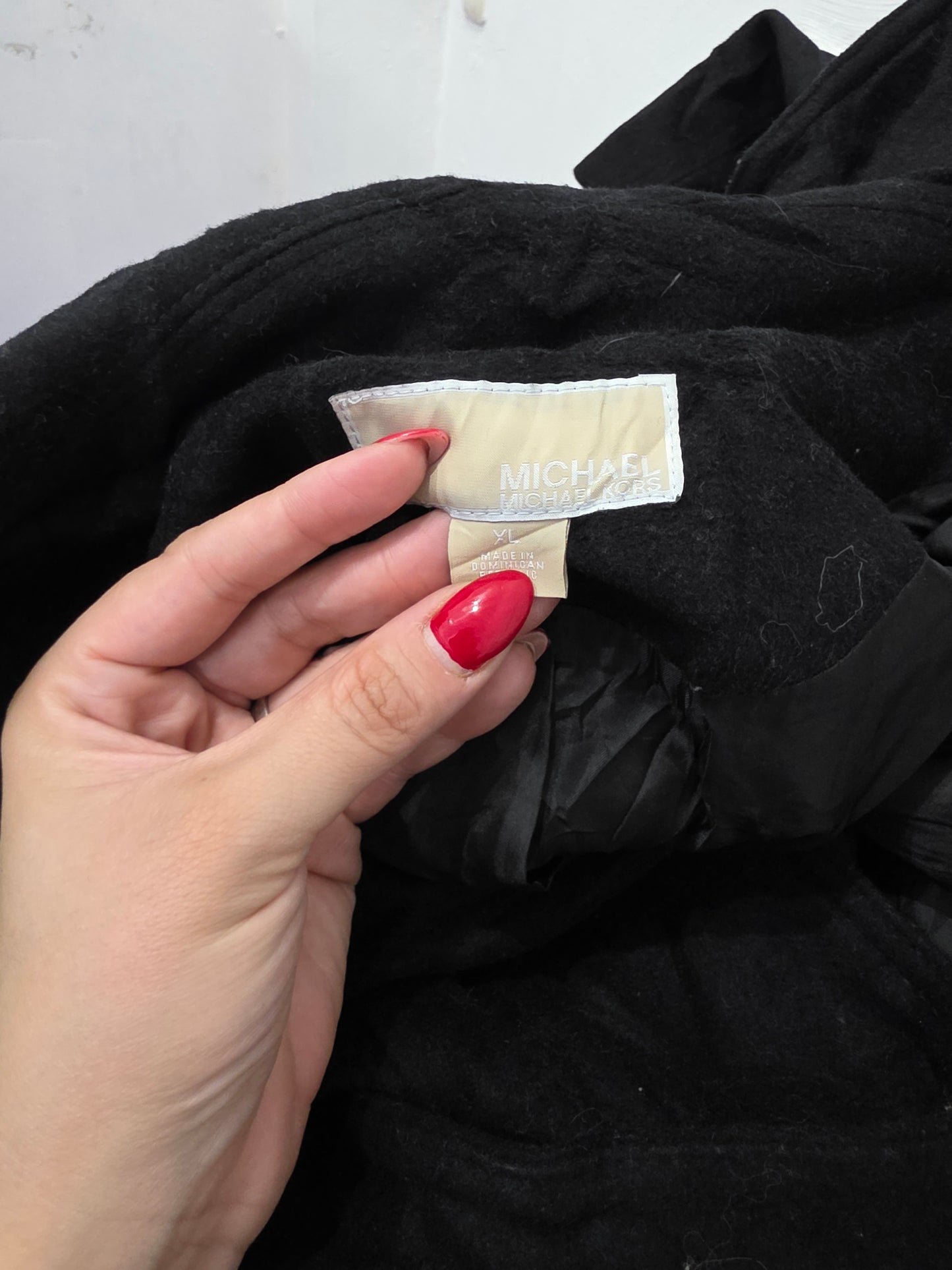 Abrigo Con Gorro Michael Kors De Mujer Xgrande Xl Negra